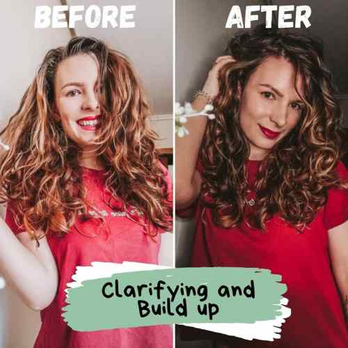 Low Porosity Hair Before and After Clarifying