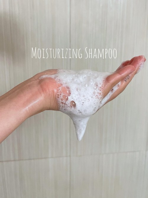 Moisturizing Shampoo Foam on a Hand